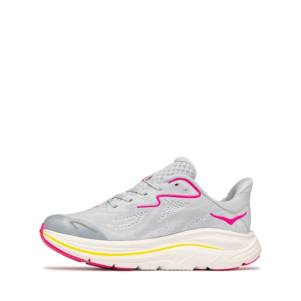 alternate view HOKA Clifton 10 Athletic Shoe - Big Kid - Overcast / Neon DragonfruitALT1A