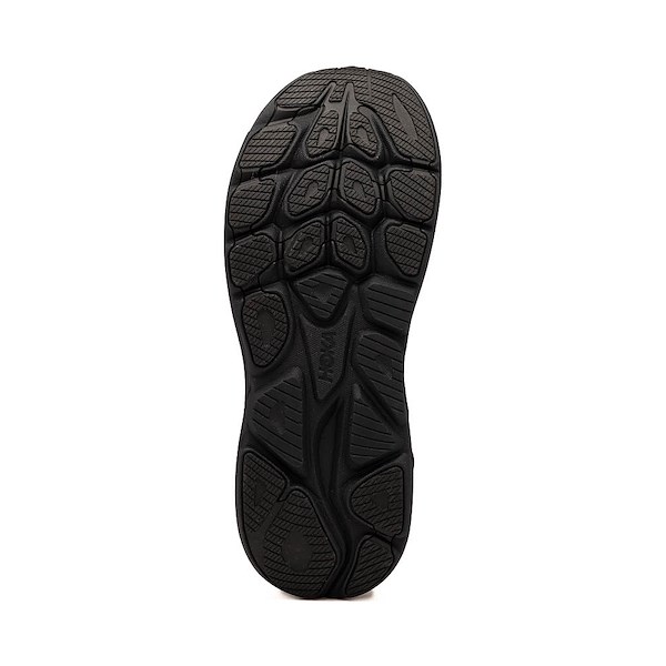 alternate view Mens HOKA Clifton 11 Athletic Shoe - White / BlackALT3
