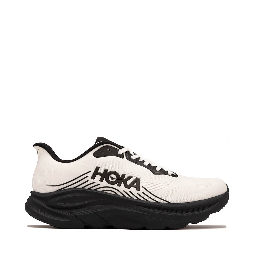 Mens HOKA Clifton 11 Athletic Shoe - White / Black