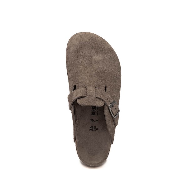 alternate view Birkenstock Boston 2.0 Soft Footbed Clog - Big Kid - Concrete GrayALT2