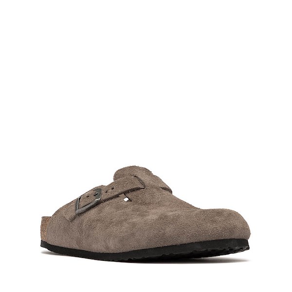 alternate view Birkenstock Boston 2.0 Soft Footbed Clog - Big Kid - Concrete GrayALT5