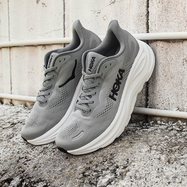 alternate view Mens HOKA Clifton 11 Athletic Shoe - Galactic Grey / Stellar GreyHERO