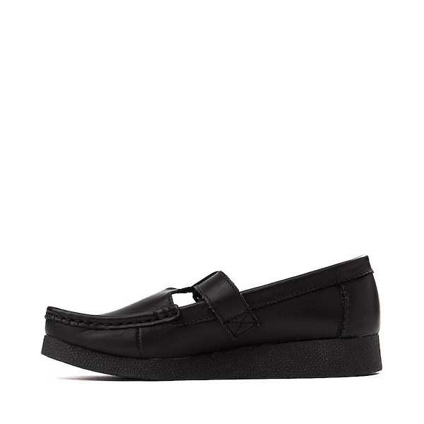 alternate view Womens Clarks Wallabee Evo T-Bar Mocassin - BlackALT1