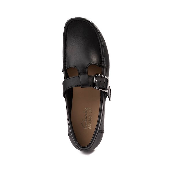 alternate view Womens Clarks Wallabee Evo T-Bar Mocassin - BlackALT2