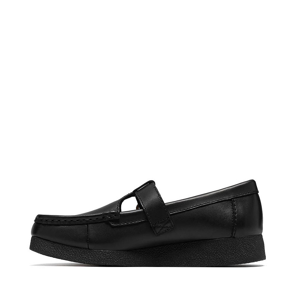 Womens Clarks Wallabee Evo Bar Mocassin - Black | Journeys
