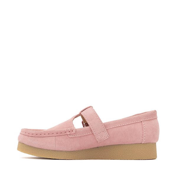 alternate view Womens Clarks Wallabee Evo T-Bar Mocassin - Dusty PinkALT1