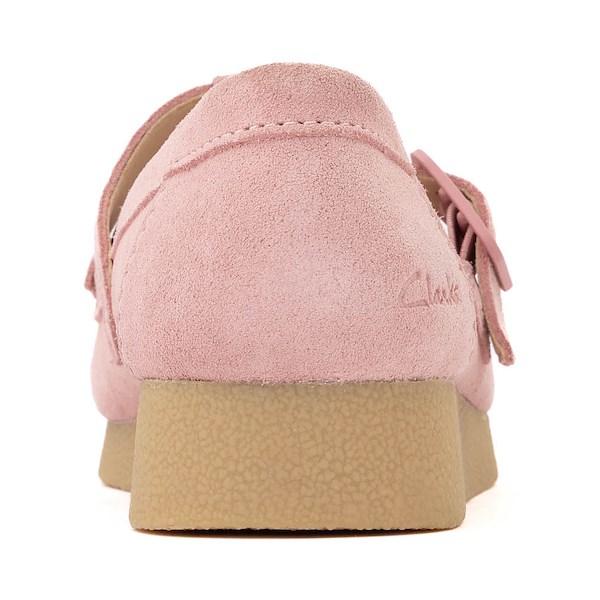 alternate view Womens Clarks Wallabee Evo T-Bar Mocassin - Dusty PinkALT4