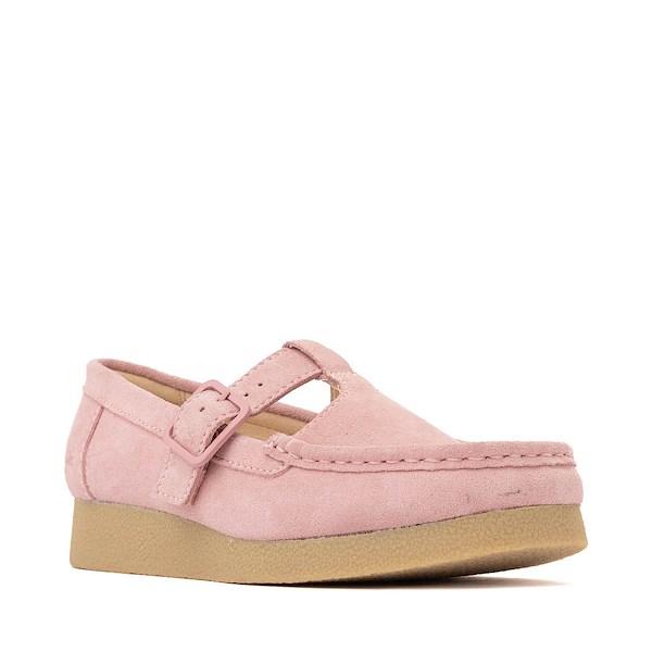 alternate view Womens Clarks Wallabee Evo T-Bar Mocassin - Dusty PinkALT5