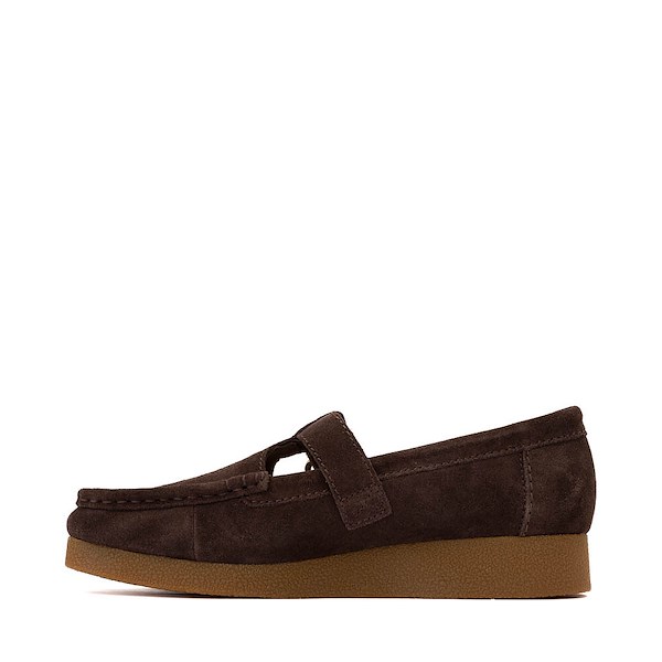 alternate view Womens Clarks Wallabee Evo T-Bar Mocassin - ChocolateALT1