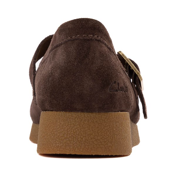 alternate view Womens Clarks Wallabee Evo T-Bar Mocassin - ChocolateALT4