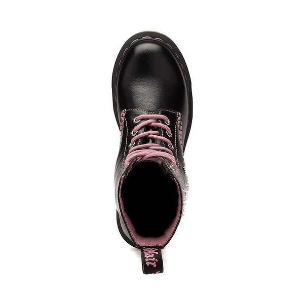 alternate view Womens Dr. Martens 1460 Pascal Hearts + Stars 8 Eye Boot - BlackALT2