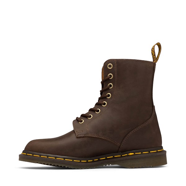 alternate view Womens Dr. Martens Daphny 8-Eye Boot - Dark BrownALT1
