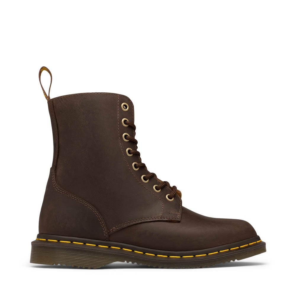 Womens Dr. Martens Daphny 8-Eye Boot - Dark Brown