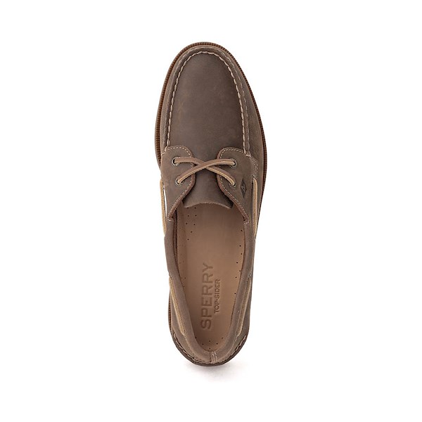alternate view Mens Sperry Authentic Original&trade; 2-Eye Boat Shoe - BrownALT2