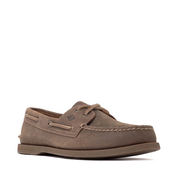 alternate view Mens Sperry Authentic Original&trade; 2-Eye Boat Shoe - BrownALT5
