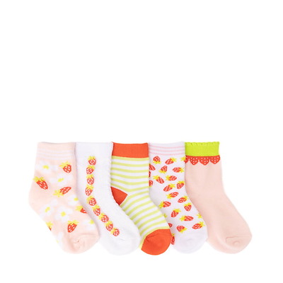 Main view of Strawberry Quarter Socks 5 Pack - Toddler - Multicolor