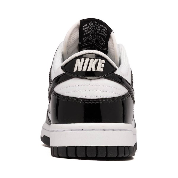 alternate view Womens Nike Dunk Low SE Athletic Shoe - White / Black / White / Metallic SilverALT4