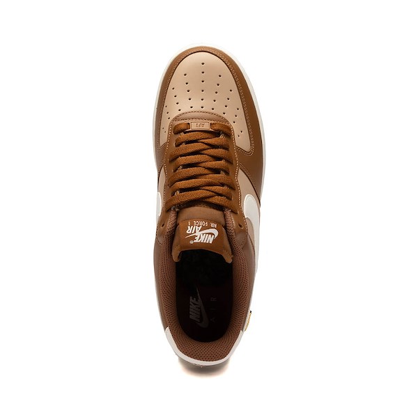 alternate view Womens Nike Air Force 1 '07 Athletic Shoe - Light British Tan / Sail / Hemp / Metallic GoldALT2