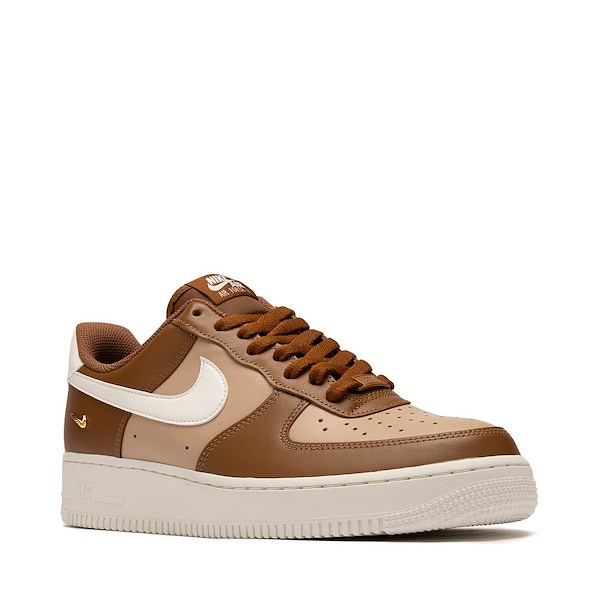 alternate view Womens Nike Air Force 1 '07 Athletic Shoe - Light British Tan / Sail / Hemp / Metallic GoldALT5