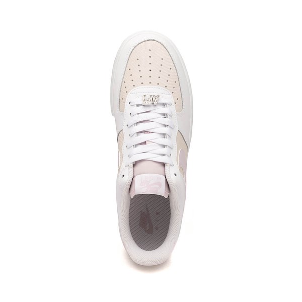 alternate view Womens Nike Air Force 1 '07 SE Athletic Shoe - White / Bleached Lilac / Metallic SilverALT2