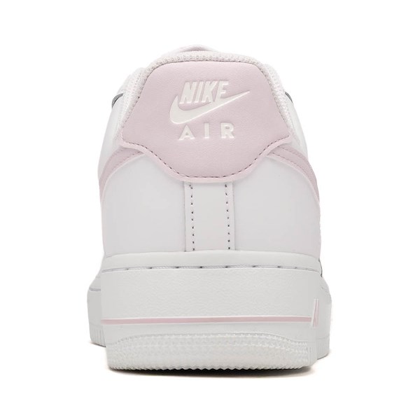 alternate view Womens Nike Air Force 1 '07 SE Athletic Shoe - White / Bleached Lilac / Metallic SilverALT4