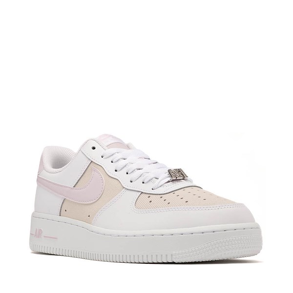 alternate view Womens Nike Air Force 1 '07 SE Athletic Shoe - White / Bleached Lilac / Metallic SilverALT5