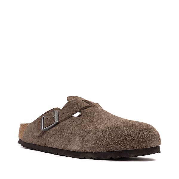alternate view Mens Birkenstock Boston Soft Footbed Clog - Concrete GrayALT5