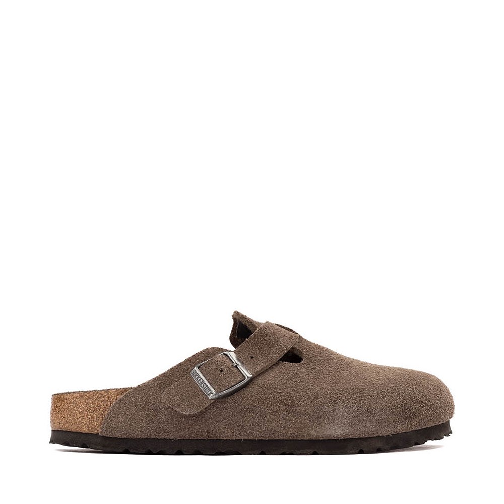 Womens Birkenstock Boston Soft Footbed Clog - Concrete Gray