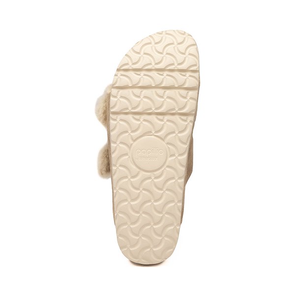 alternate view Womens Papillio by Birkenstock&reg; Arizona Flex Platform Shearling Sandal - TaupeALT3