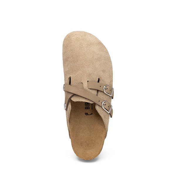 alternate view Womens Birkenstock Blair Suede Clog - TaupeALT2