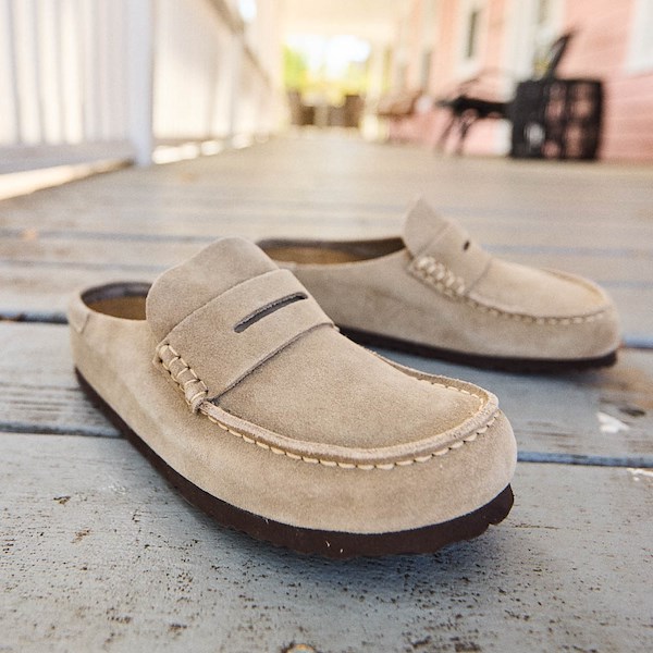 alternate view Womens Birkenstock Naples Wrapped Clog - TaupeHERO