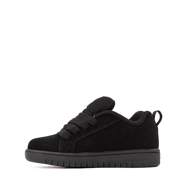 alternate view DC Court Graffik Skate Shoe - Little Kid / Big Kid - Black / PinkALT1