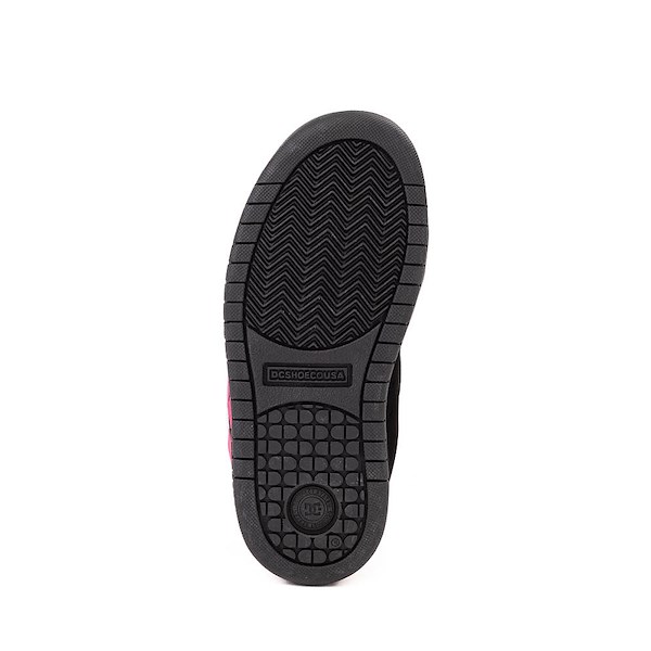 alternate view DC Court Graffik Skate Shoe - Little Kid / Big Kid - Black / PinkALT3