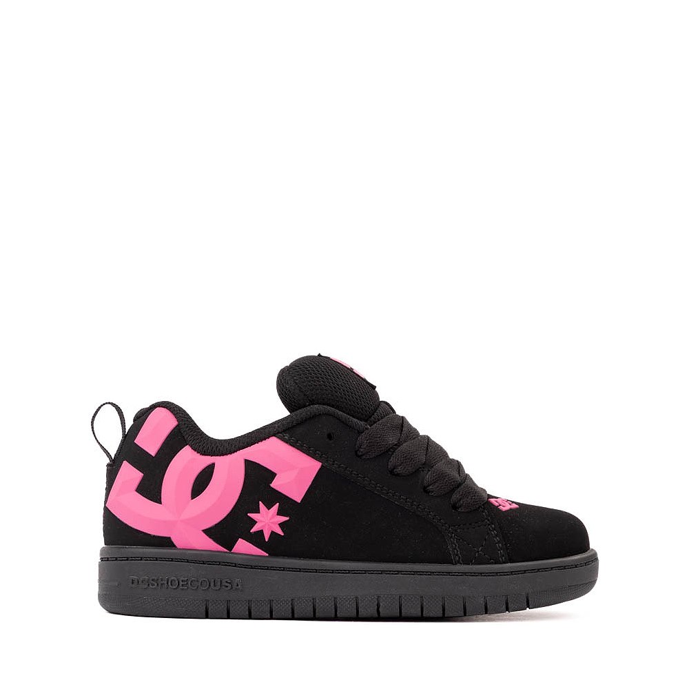DC Court Graffik Skate Shoe - Little Kid / Big Kid - Black / Pink