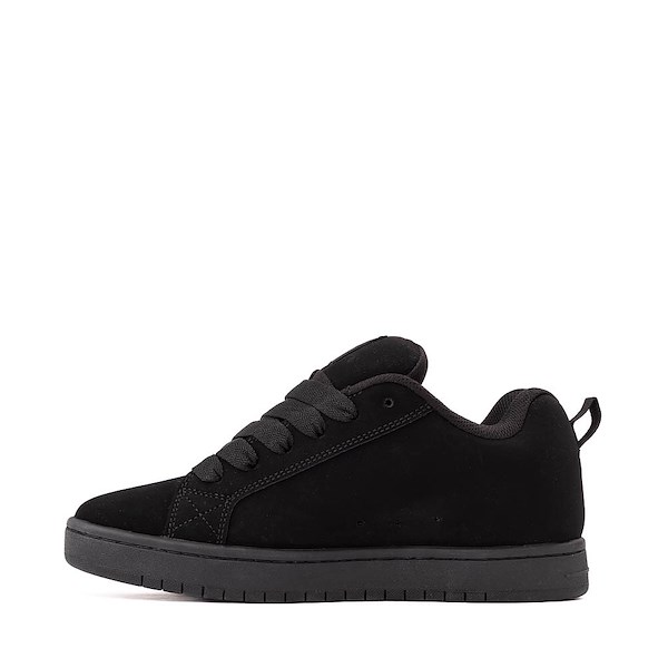 alternate view Mens DC Court Graffik Skate Shoe - Black / Black / BlackALT1