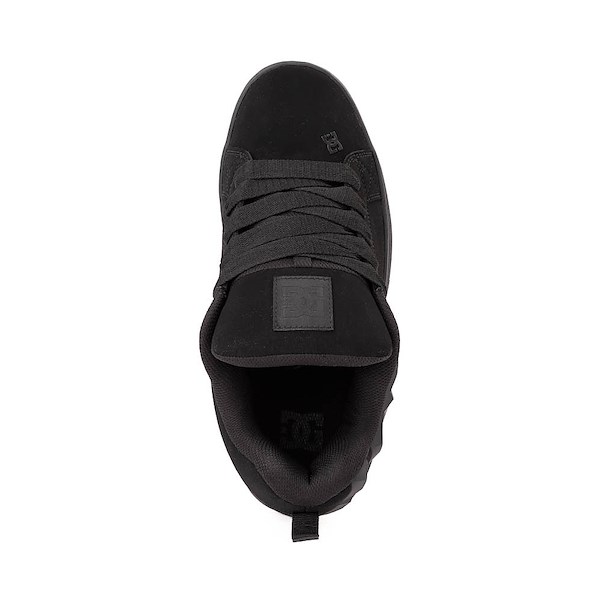 alternate view Mens DC Court Graffik Skate Shoe - Black / Black / BlackALT2