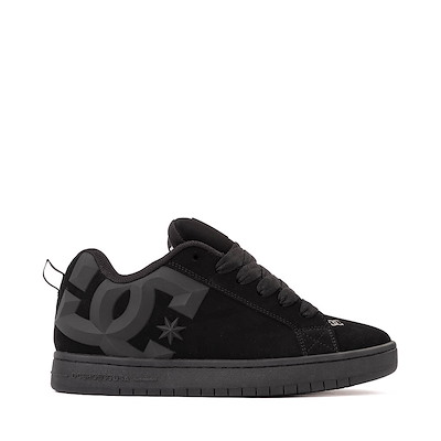 Main view of Mens DC Court Graffik Skate Shoe - Black / Black / Black