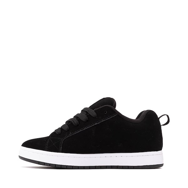 alternate view Mens DC Court Graffik Skate Shoe - Black / WhiteALT1