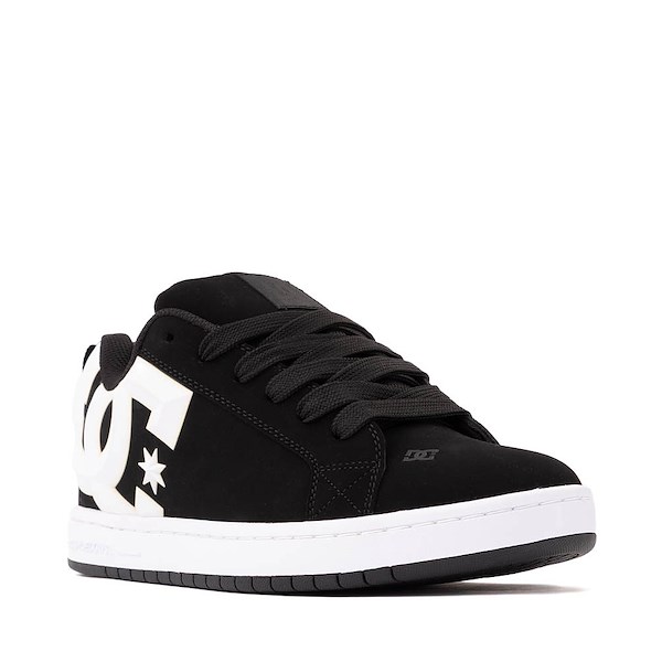 alternate view Mens DC Court Graffik Skate Shoe - Black / WhiteALT5