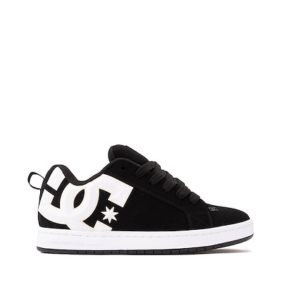 Main view of Mens DC Court Graffik Skate Shoe - Black / White