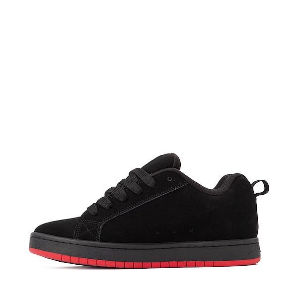 alternate view Mens DC Court Graffik Skate Shoe - Black / Grey / RedALT1