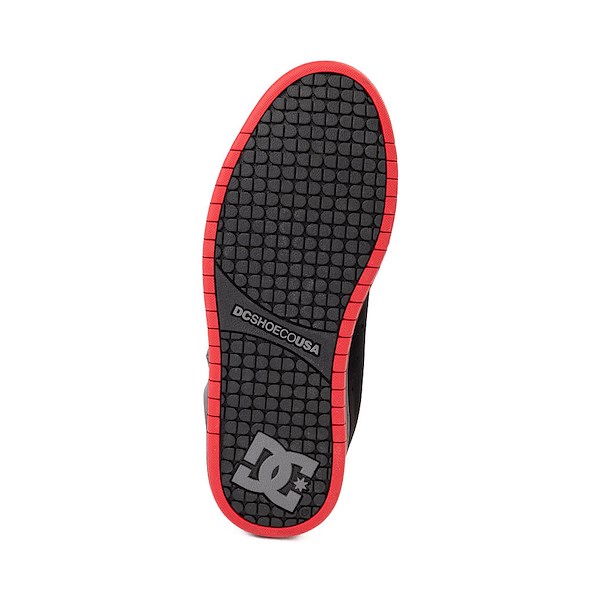 alternate view Mens DC Court Graffik Skate Shoe - Black / Grey / RedALT3