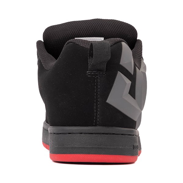 alternate view Mens DC Court Graffik Skate Shoe - Black / Grey / RedALT4