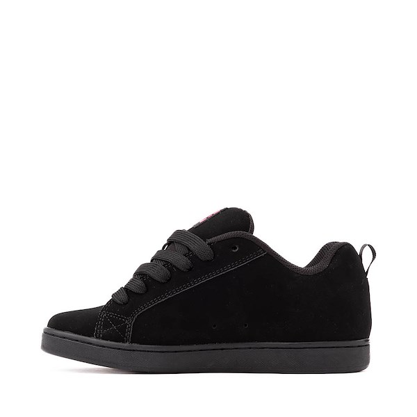 alternate view Womens DC Court Graffik Skate Shoe - Black / PinkALT1
