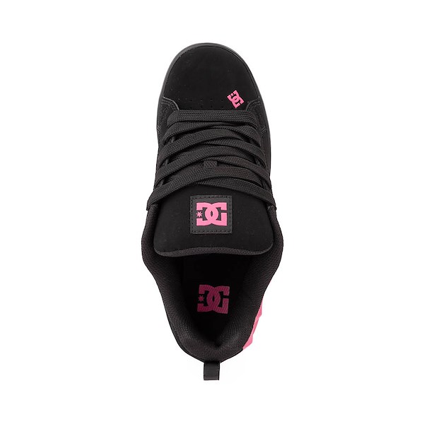 alternate view Womens DC Court Graffik Skate Shoe - Black / PinkALT2