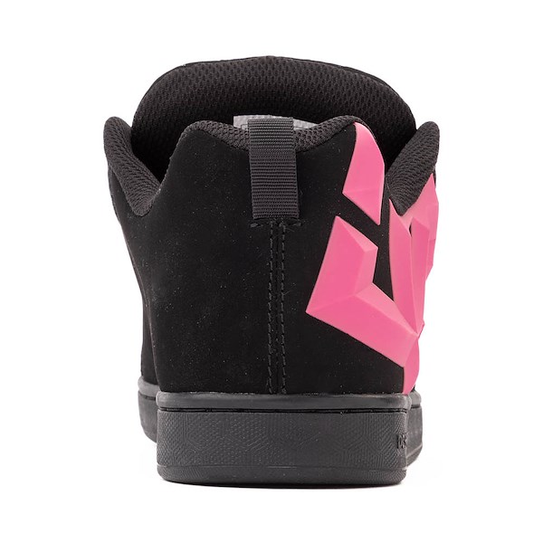 alternate view Womens DC Court Graffik Skate Shoe - Black / PinkALT4