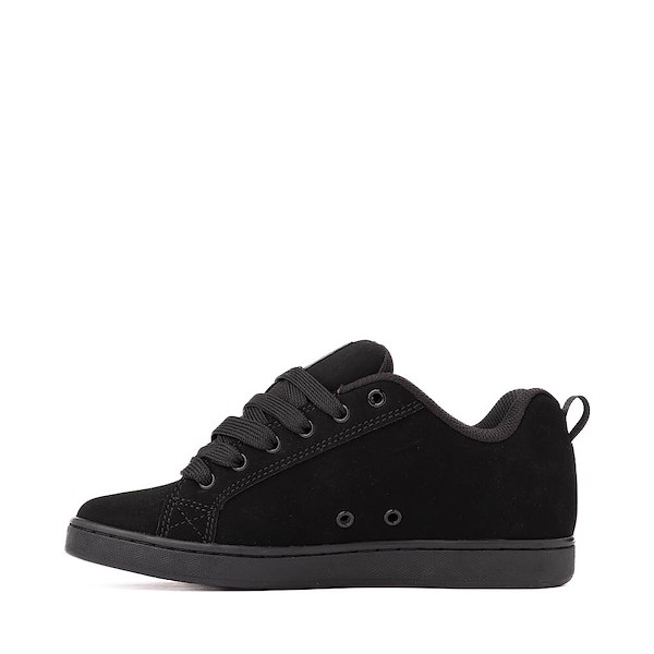 alternate view Womens DC Court Graffik Skate Shoe - Black / Grey LaceALT1