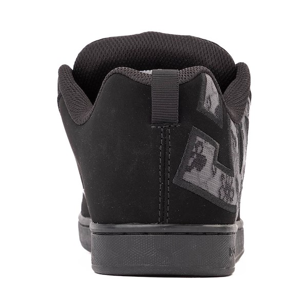 alternate view Womens DC Court Graffik Skate Shoe - Black / Grey LaceALT4