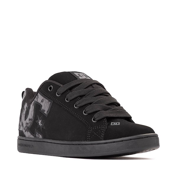 alternate view Womens DC Court Graffik Skate Shoe - Black / Grey LaceALT5