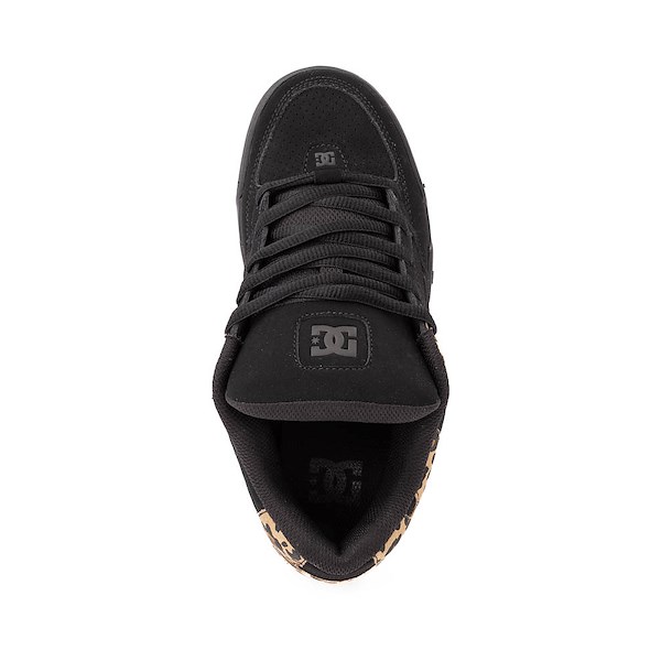 alternate view Womens DC Command Skate Shoe - Black / Leopard PrintALT2